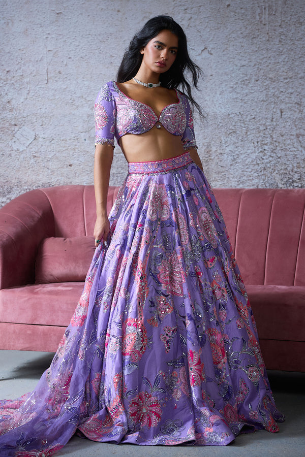 Ruhi Heavily Embroidered Lehenga Set