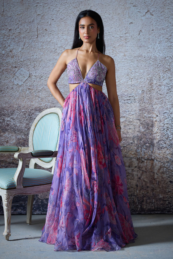 Lisa Embroidered Gown