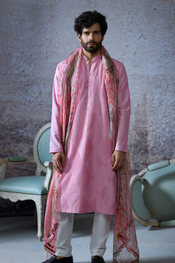Wakim Kurta Set With Printed Dupatta