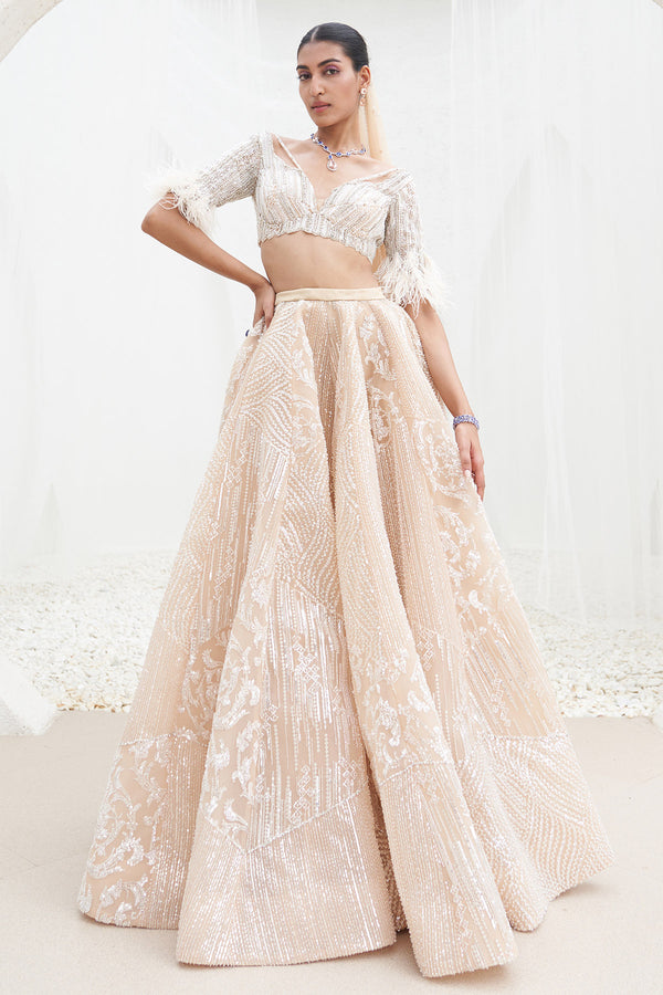 Sadiqa Embroidered Lehenga Set