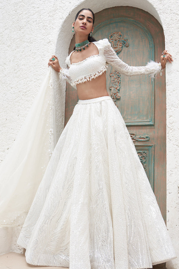 Taj Embroidered Lehenga Set