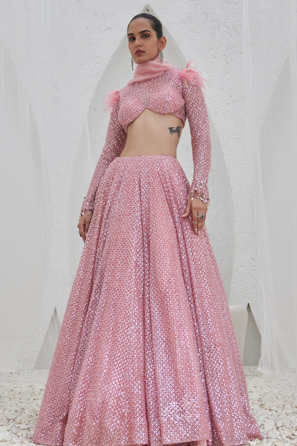 Pari Embroidered Lehenga Set With Chunni