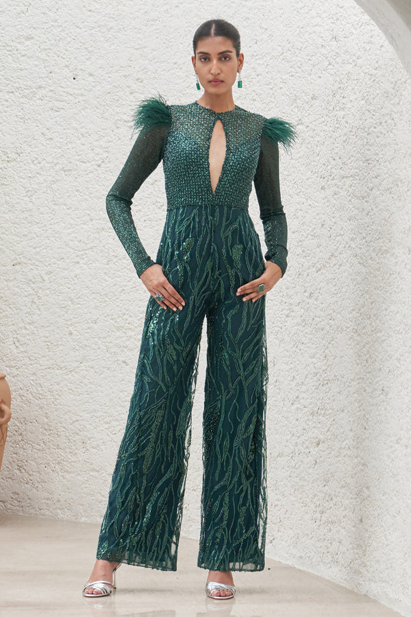 Tahira Embroidered  Jumpsuit