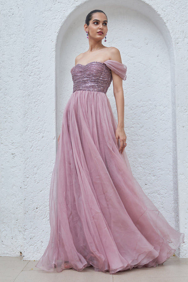 Raqia Embroidered Gown