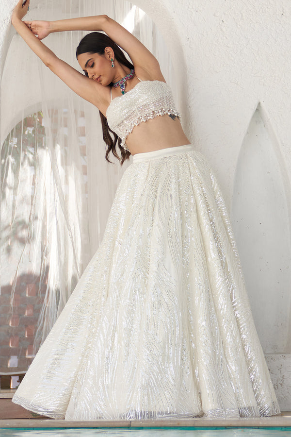 Yumna Embroidered Lehenga Set