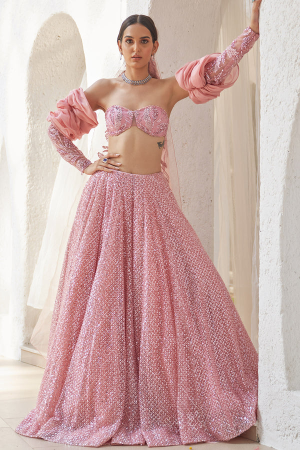 Parsa Embroidered Lehenga Set