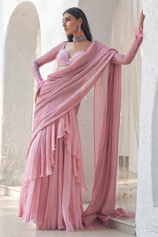 Zadi Pre-Stitched Saree