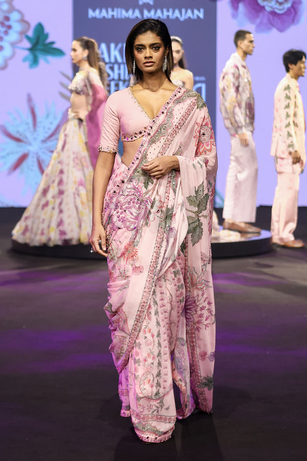 Sofia Embroidered Pre-Draped Saree
