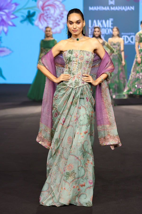Nasiha Heavy Embroidered Skirt Set