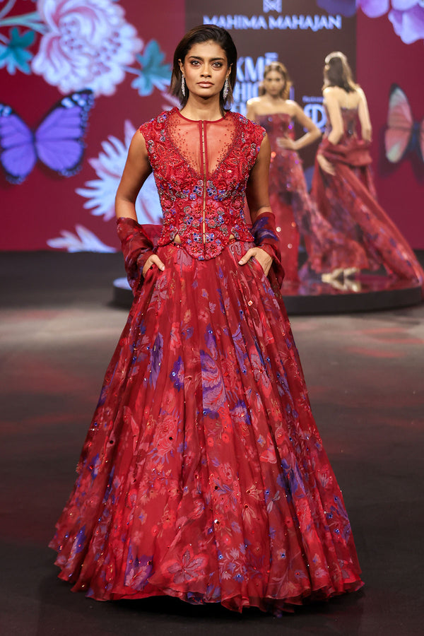 Zohra Heavy Embroidered Lehenga Set