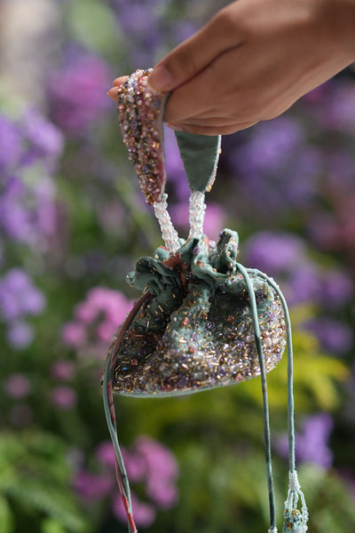 JADE GREEN MINI POTLI