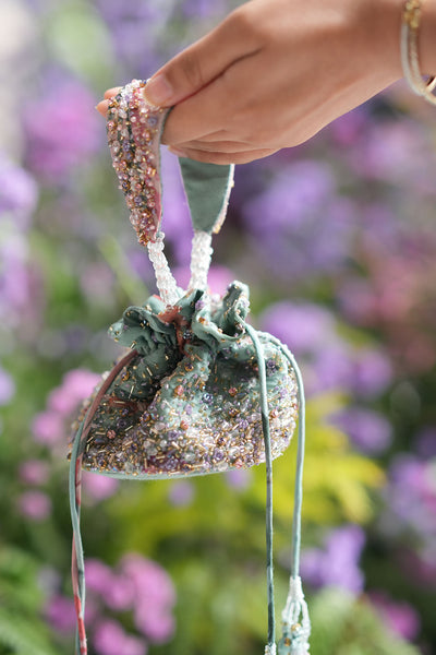 JADE GREEN MINI POTLI