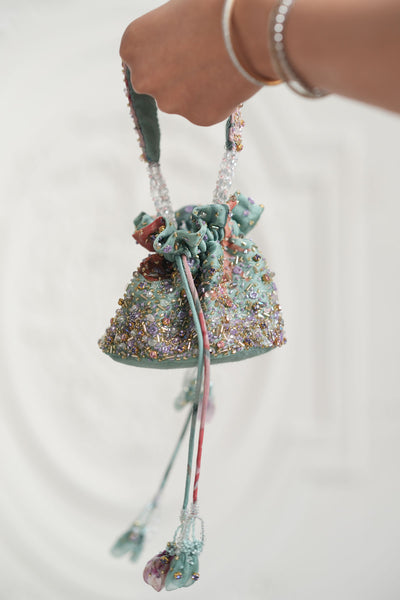 JADE GREEN MINI POTLI