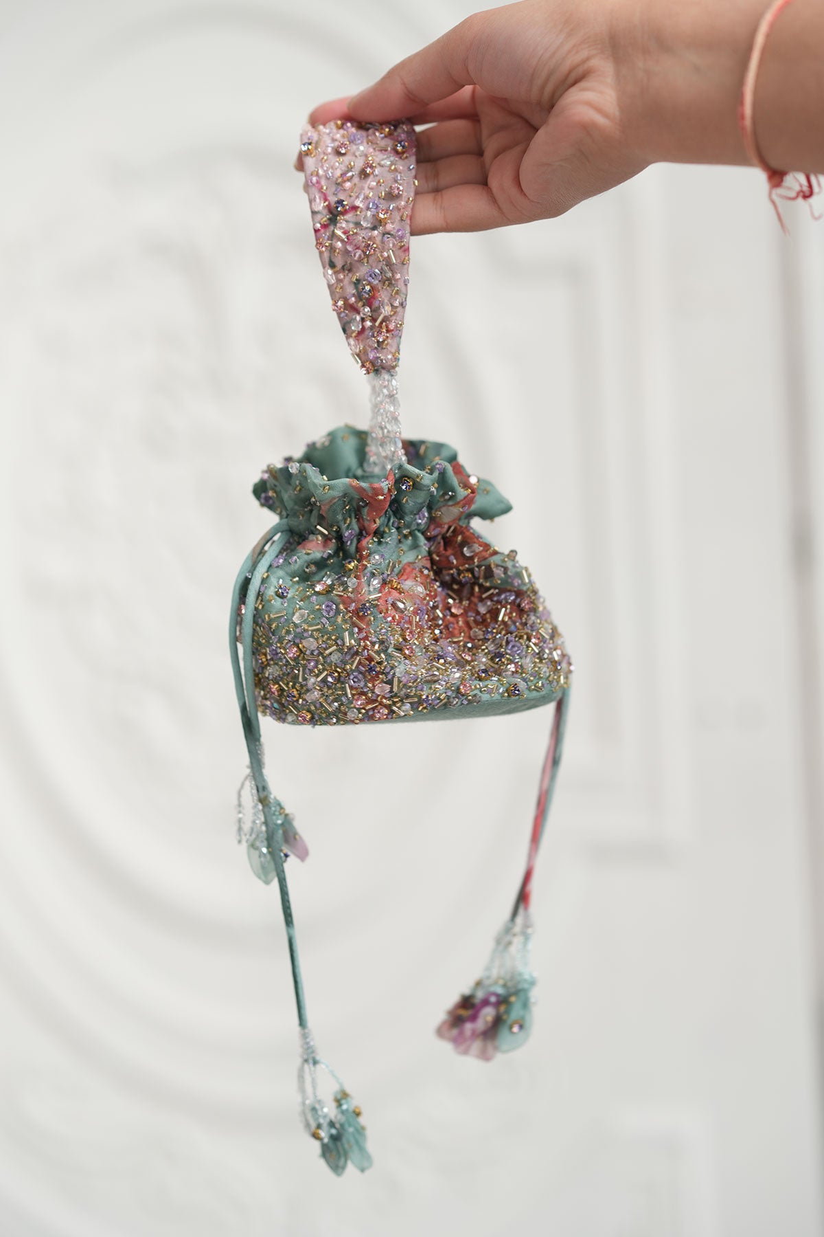 JADE GREEN MINI POTLI