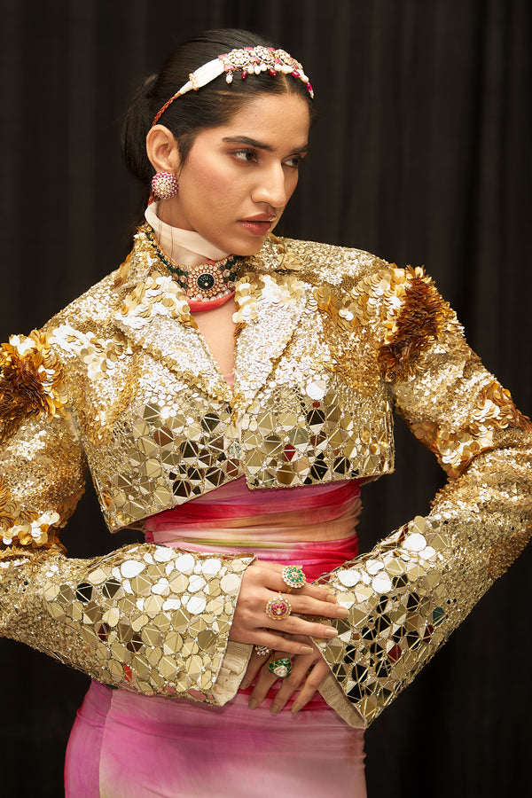 Isha + Alizeh Gold Jacket