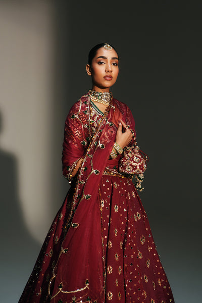 Sindori Red Hand Embroidered Potli Bag