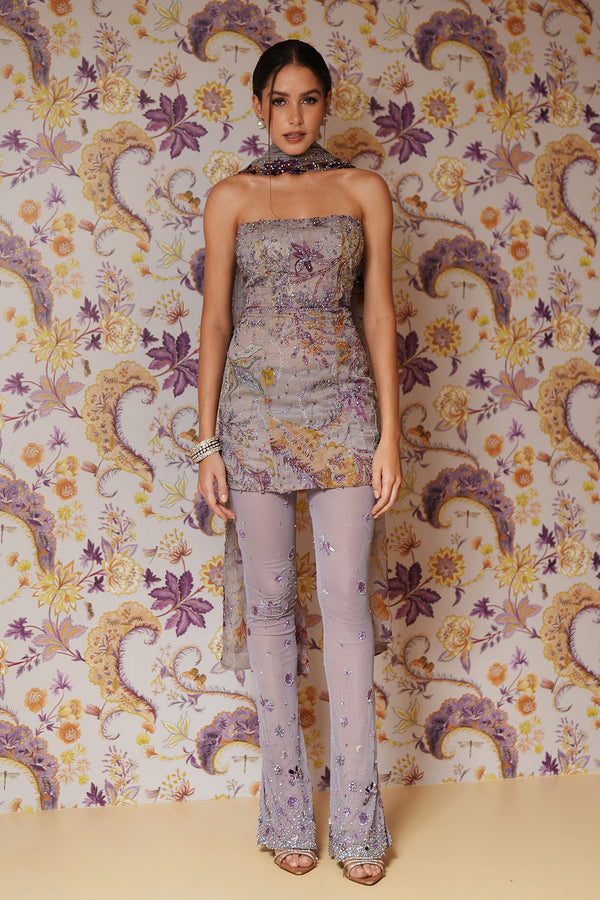Nia Hand Embroidered Co-ord Set With Dupatta