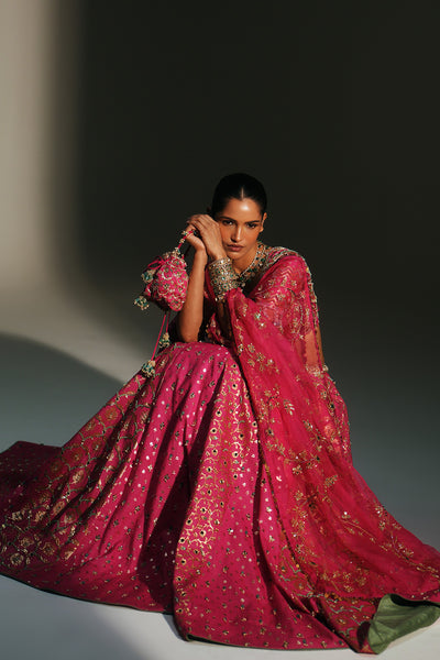 Rani Pink Hand Embroidered Potli Bag