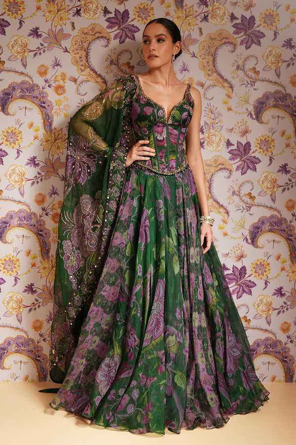 Busra Floral Lehenga Set