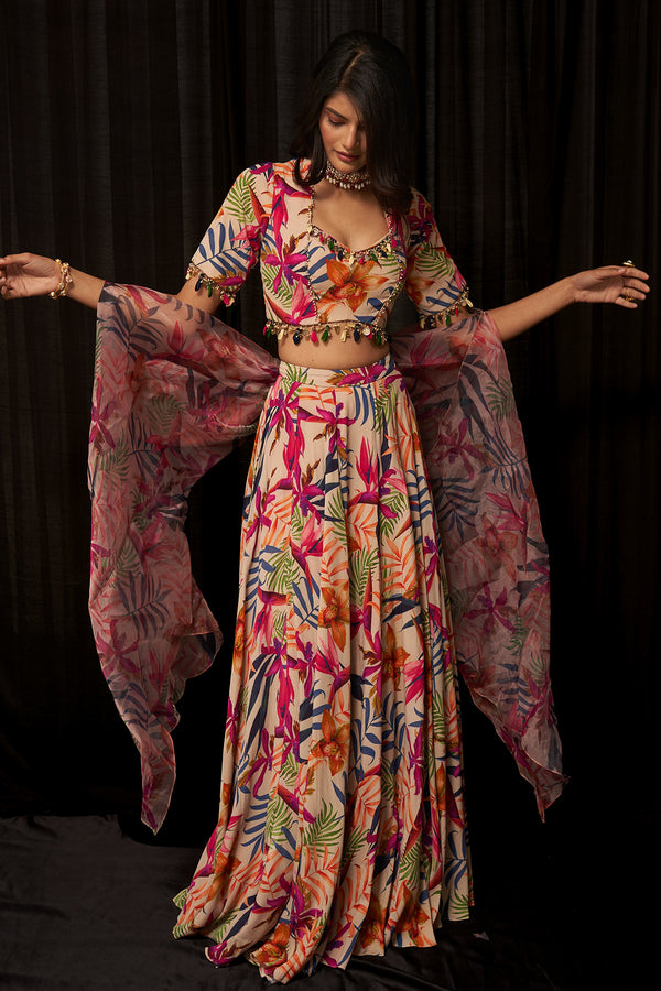 MULTICOLOR LEHENGA