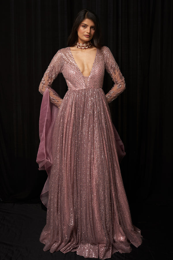 Embroidered Gown