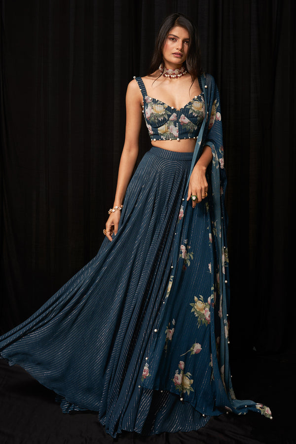 Printed Lehenga Set