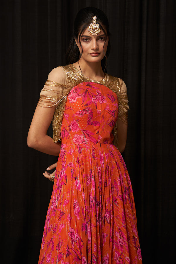 Printed Anarkali