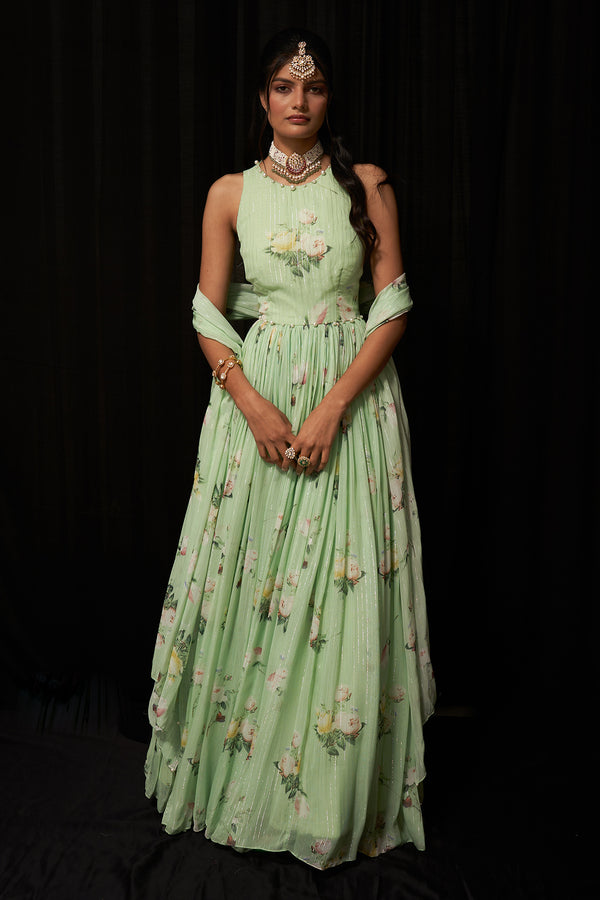 Printed Anarkali