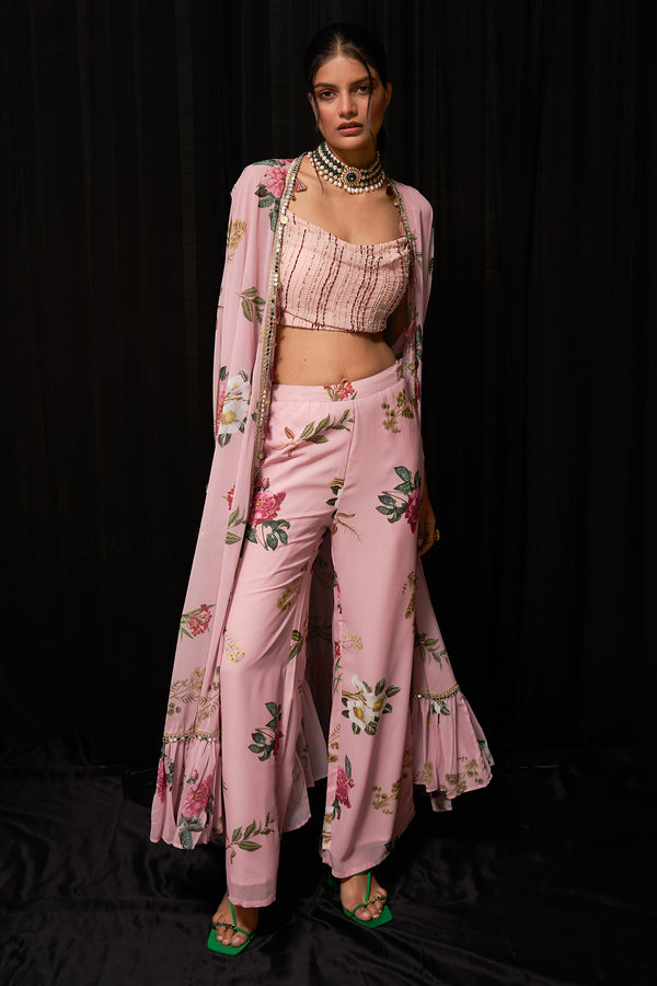 Printed Jacket Set