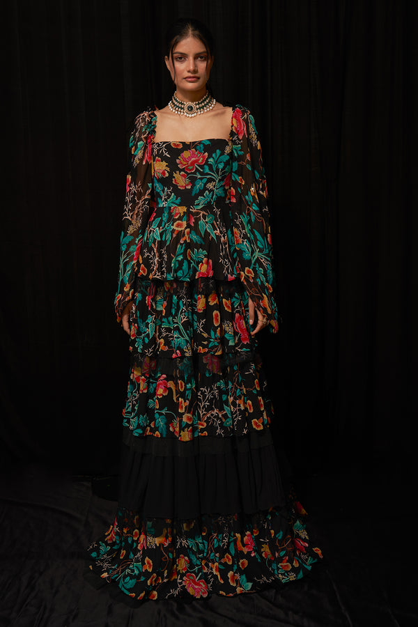 Printed Gown