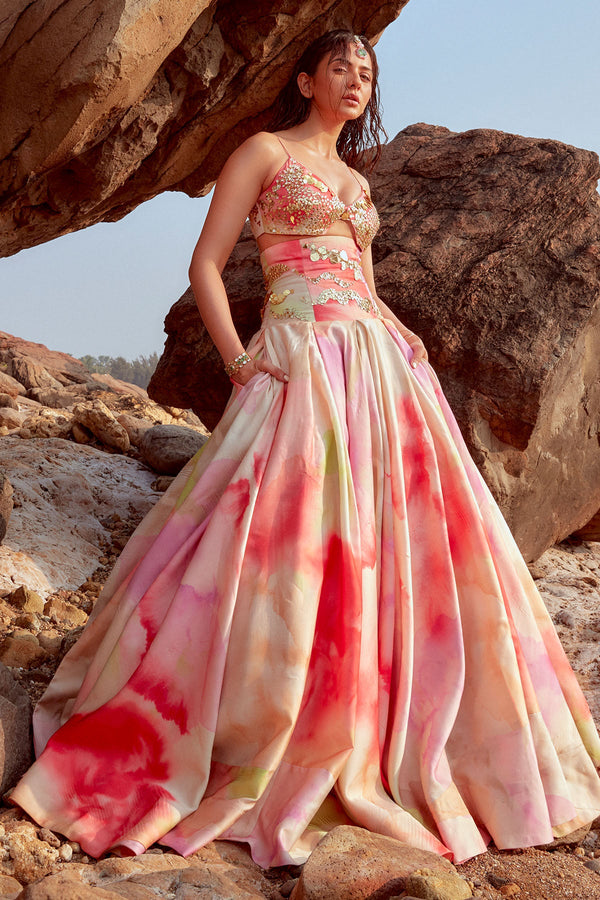 Rakul Preet Singh in Kishwar Lehenga Set