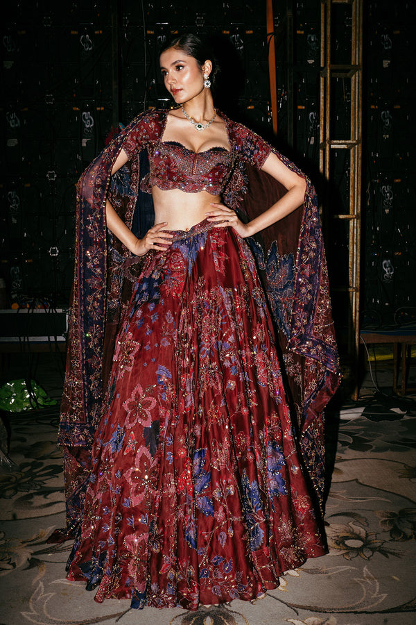 Ridaa Heavy Embroidered Lehenga Set