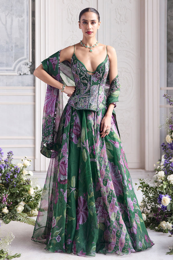 Esra Floral Lehenga Set