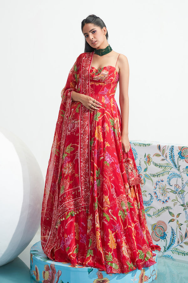Samira Embroidered Anarkali Set