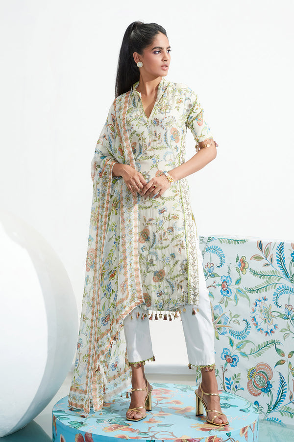 Zara Embroidered Kurta Set