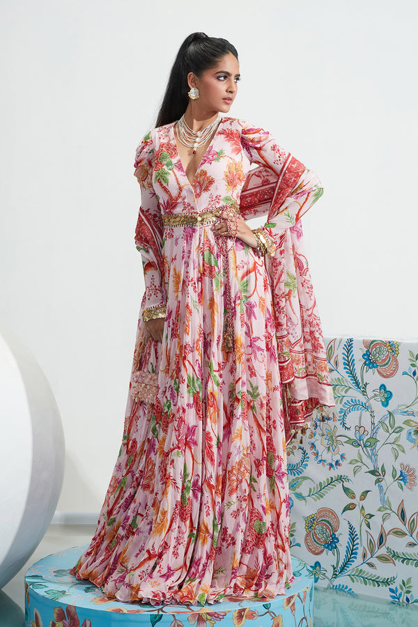 Zuma Embroidered Angrakha Set