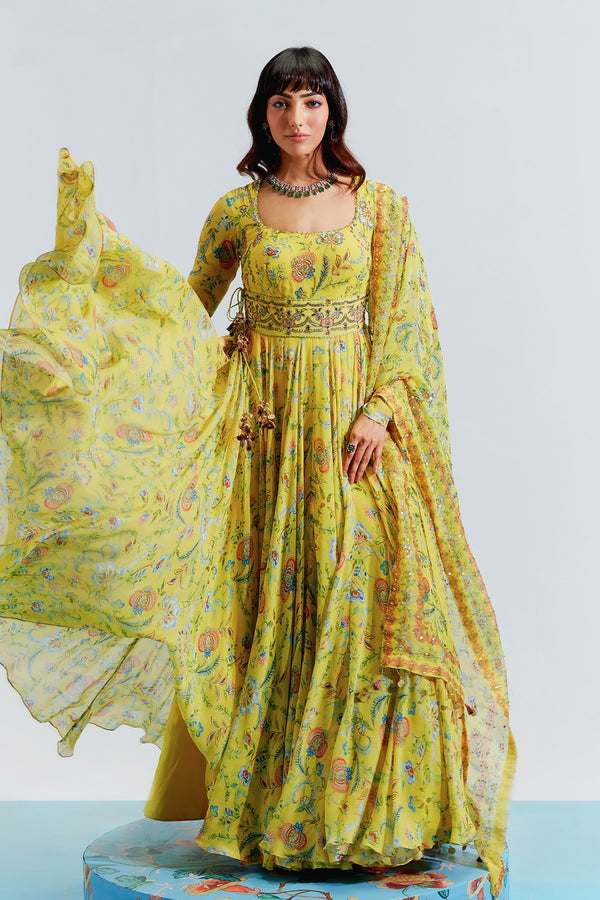Haina Embroidered Anarkali Set