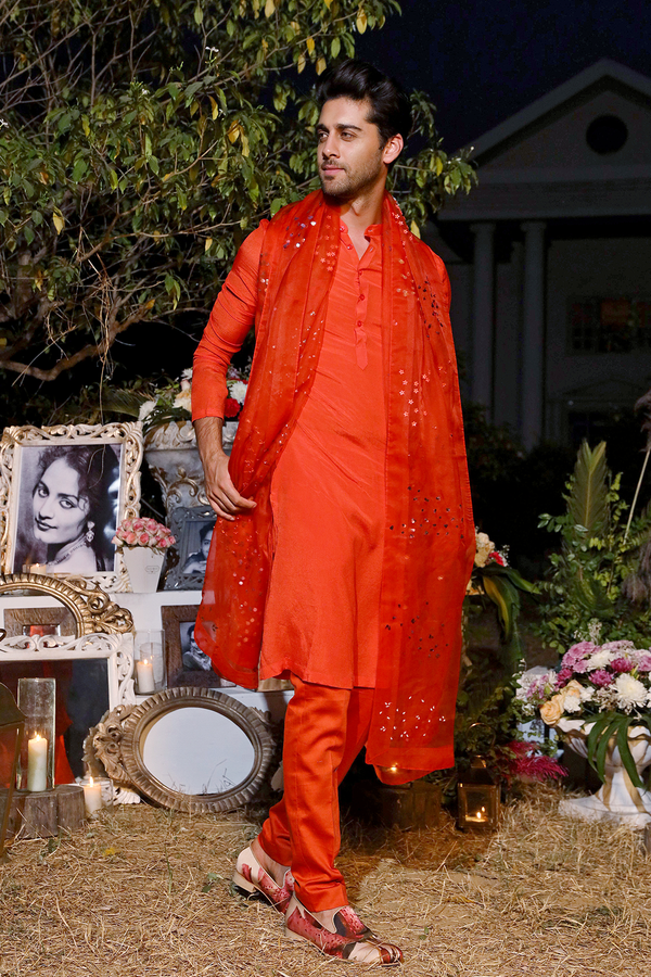 Orange Kurta set