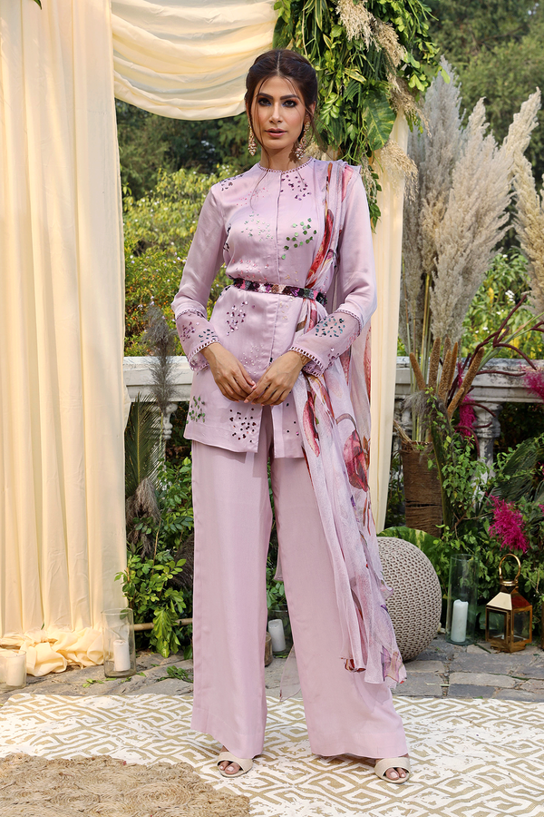 Lilac Embellished Co-ord Set