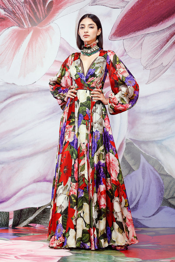 Printed-Gown