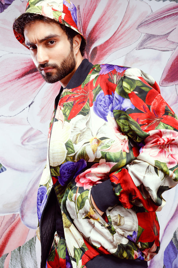 Printed Bomber Jacket