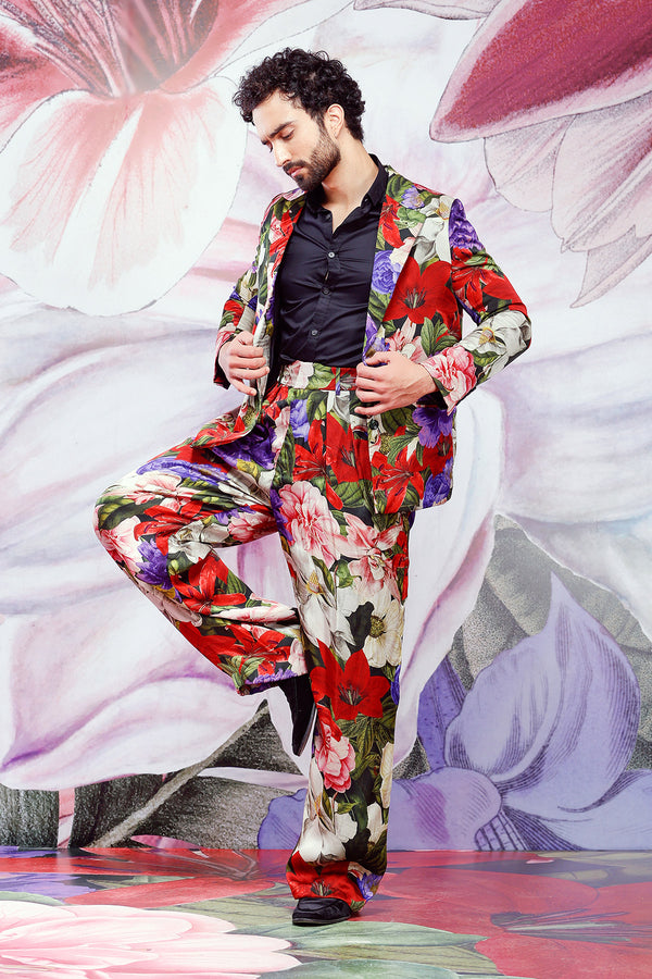 Printed Oversized Blazer Set