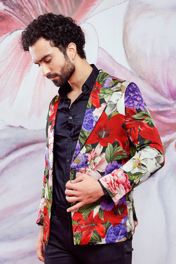Printed Oversized Blazer