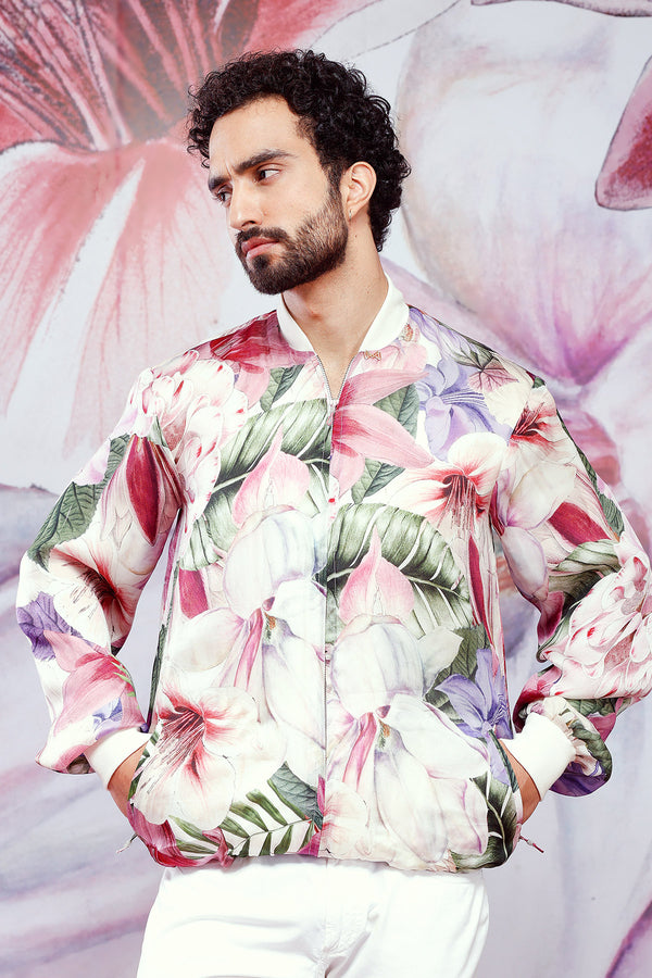 Printed Bomber Jacket