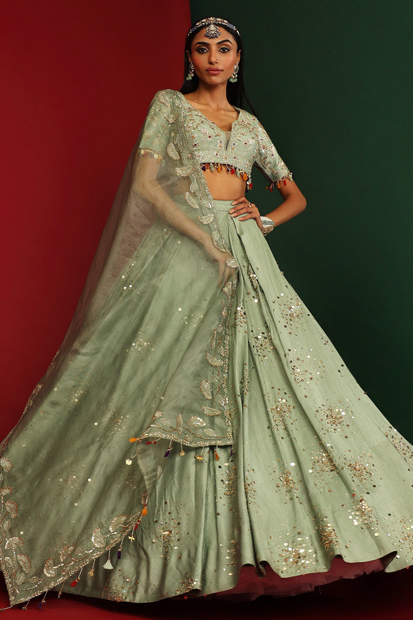 Zeba Embroidered Lehenga Set