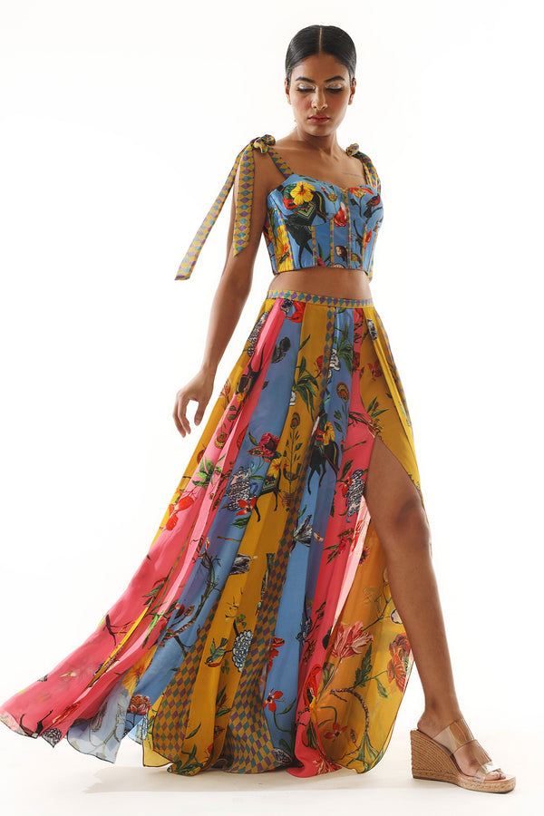Printed Corset Top