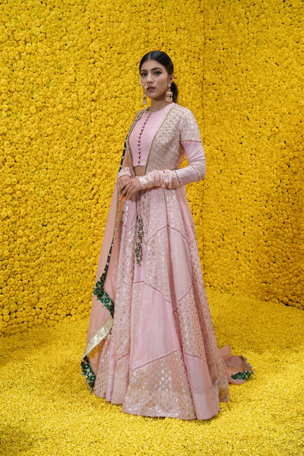 Abaya Banarsi Lehenga Set